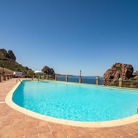 L'Estasi Tanca Piras A Bordo Piscina Con Vista Mare Villa Nebida Exteriör bild