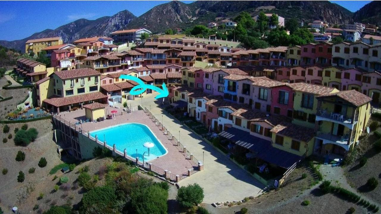 L'Estasi Tanca Piras A Bordo Piscina Con Vista Mare Villa Nebida Exteriör bild