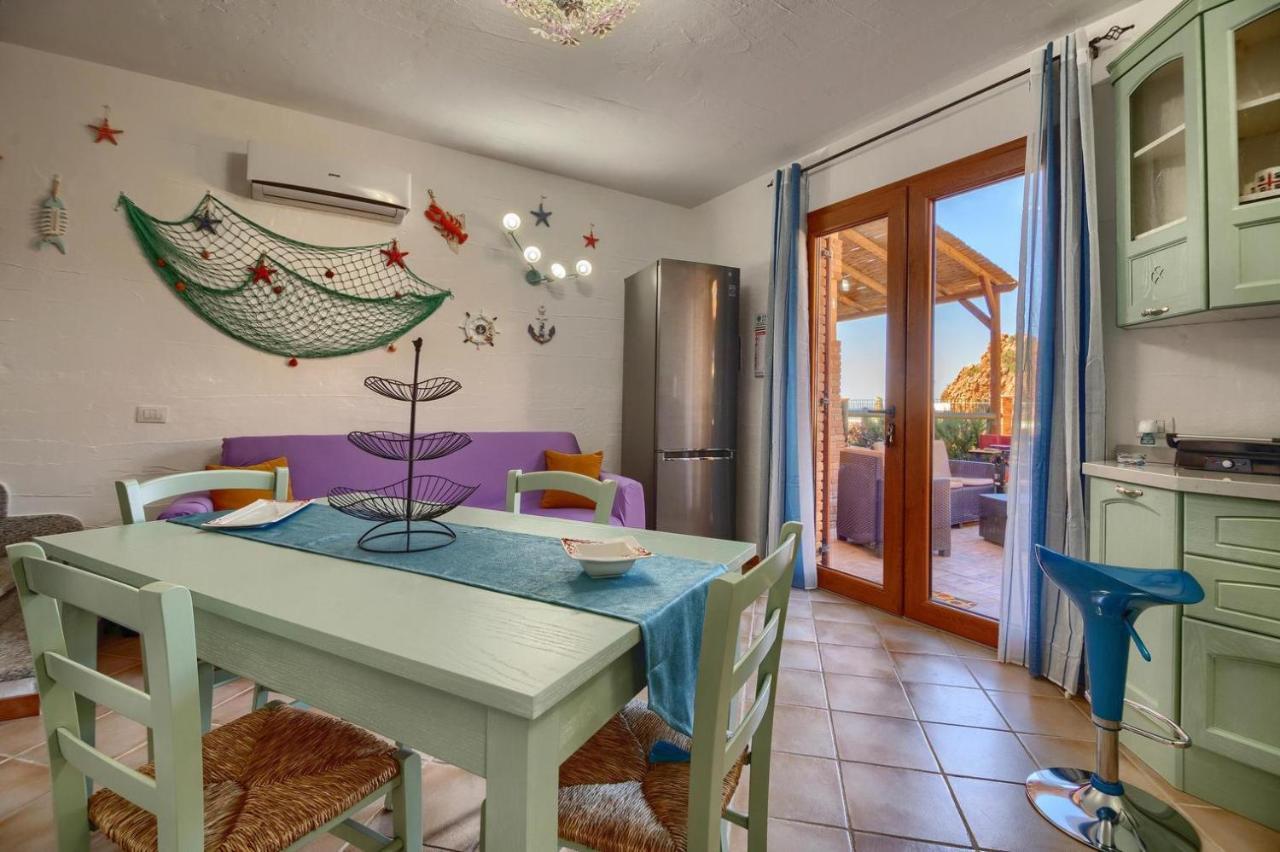 L'Estasi Tanca Piras A Bordo Piscina Con Vista Mare Villa Nebida Exteriör bild