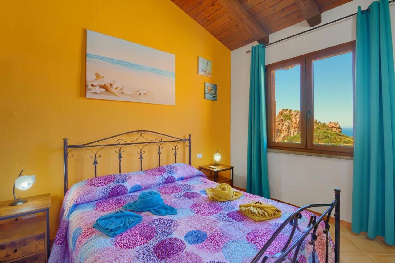 L'Estasi Tanca Piras A Bordo Piscina Con Vista Mare Villa Nebida Exteriör bild