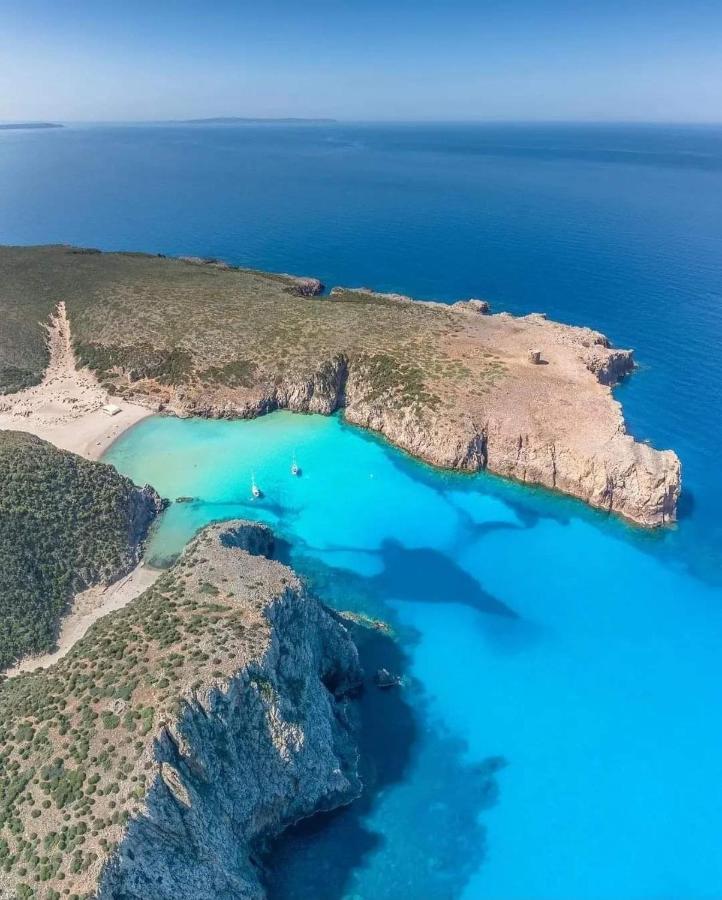 L'Estasi Tanca Piras A Bordo Piscina Con Vista Mare Villa Nebida Exteriör bild